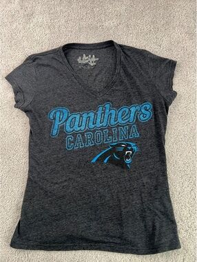 Carolina Panthers Women’s Short Sleeve V-Neck T-Shirt